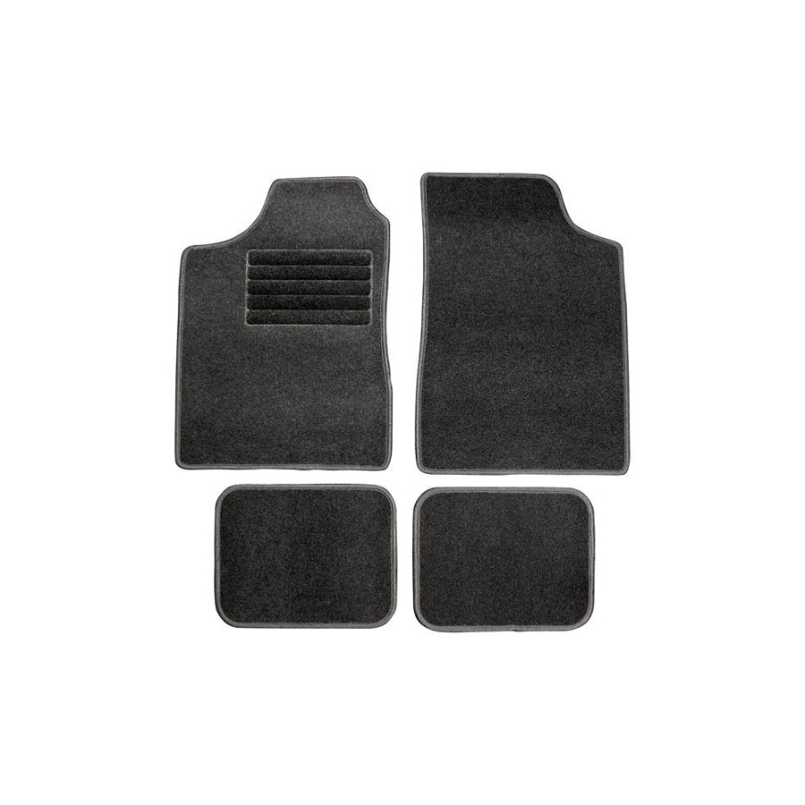 CARPOINT 0310033 Floor mat set Front and Rear, Quantity: 4, graphite