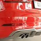 Rieger 00099614 Audi 8V A3 Rear Diffuser for Twin Tailpipe Left - Carbon-Look