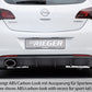 Rieger 00088112 Opel Astra J Rear Diffuser for Original Tailpipe Left - Glossy Black