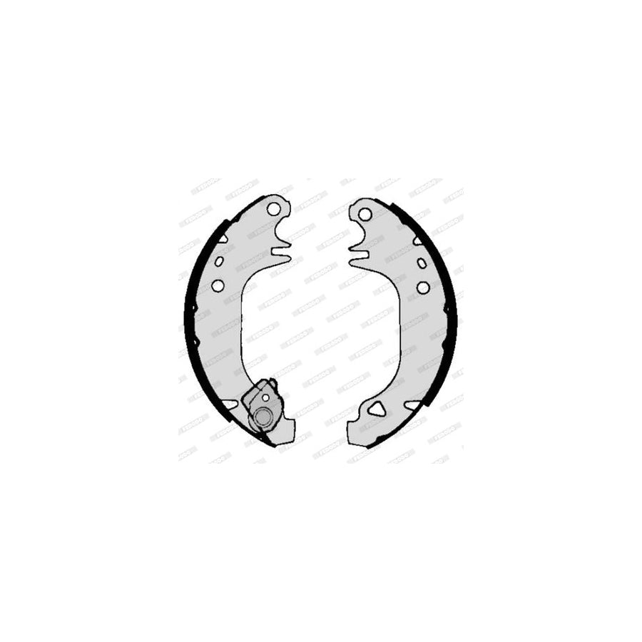 FERODO PREMIER FSB293 Brake Shoe Set with accessories