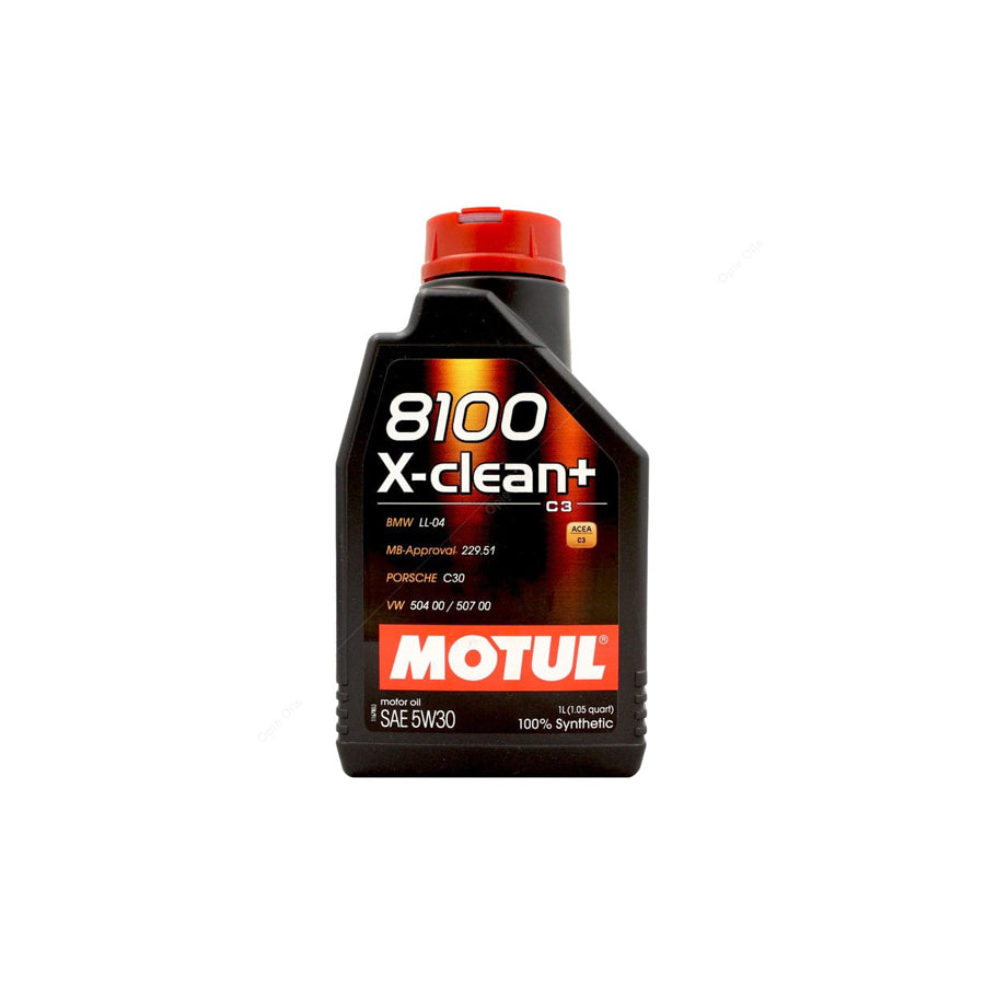 Motul 8100 X-Clean+ 5w-30 Fully Synthetic Car Engine Oil 1l