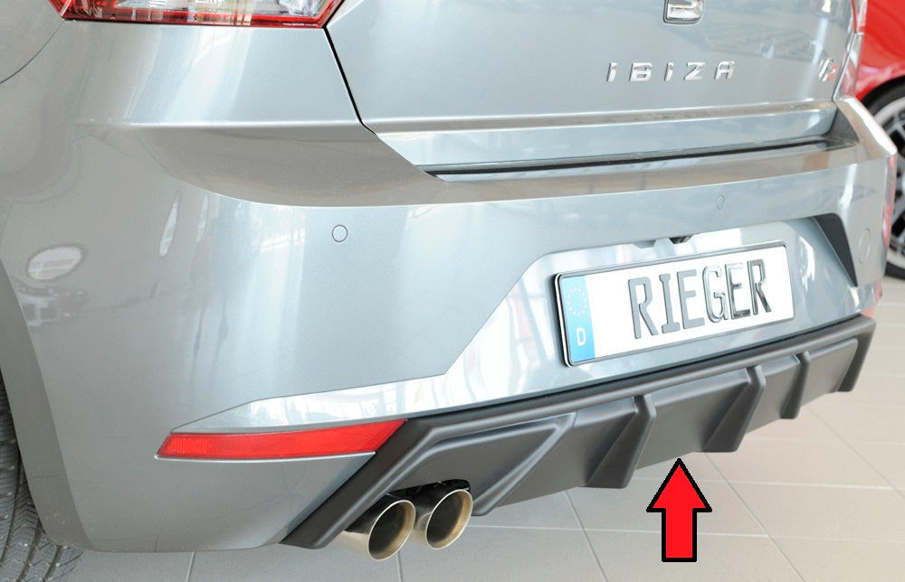 Rieger 00027102 SEAT KJ Rear Diffuser (Ibiza FR & Ibiza)