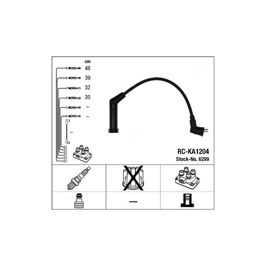 NGK Ignition Cable Kit RC-KA1204 (NGK6299)