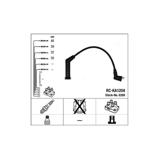 NGK Ignition Cable Kit RC-KA1204 (NGK6299)