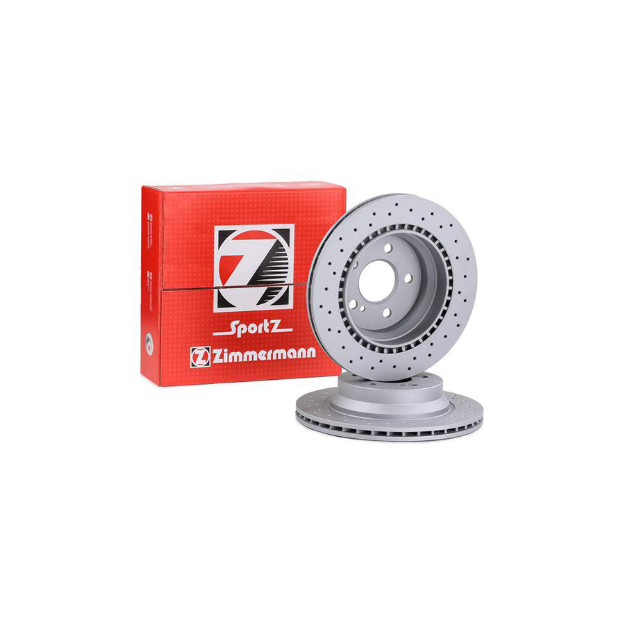 ZIMmERMANN SPORT COAT Z 400 3622 52 Brake Disc Internally Vented Perforated Coated High carbon