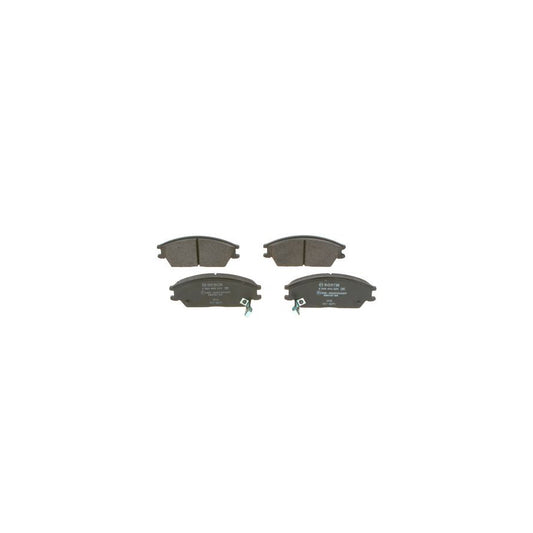 Bosch 0986495221 Brake Pad Set With Acoustic Wear Warning With Anti Squeak Plate BP1519