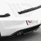 Maxton Design VW-PO-6-GTI-RSD2T Central Rear Splitter (w/ Vertical Bars) VW Polo MK6 GTI | Duco Car Parts UK Car Parts