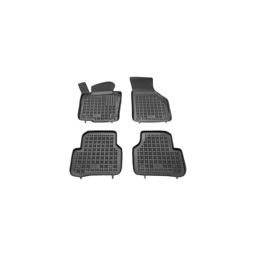 REZAW PLAST Tailored 200102 Floor mat set Elastomer, Front and Rear, Quantity: 4, Black