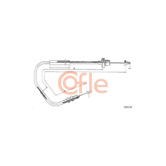 COFLE 1253.16 Throttle Cable for FIAT Uno Hatchback (146) | Duco Car Parts UK Car Parts