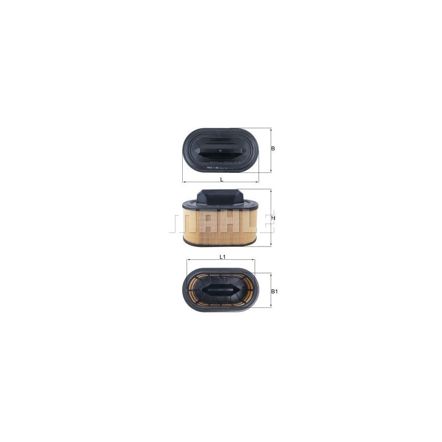 MAHLE ORIGINAL LX 2966 Air Filter Filter Insert