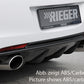 Rieger 00051316 Opel Astra J Rear Diffuser for Sport Tailpipe Left & Right -  Matte Black