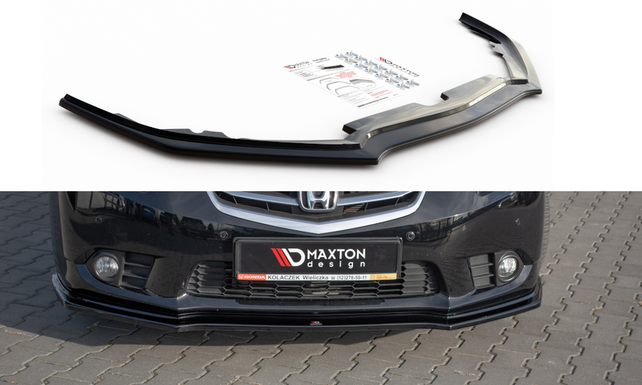 Maxton Design HO-AC-8F-FD1T Front Splitter Honda Accord MK8 (Facelift) | Duco Car Parts UK Car Parts