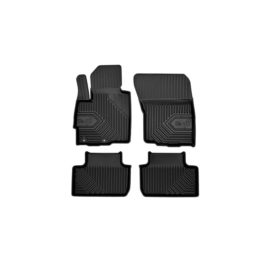 FROGUM Tailored 77407503 Floor mat set Elastomer, Front and Rear, Quantity: 4, Black, (LHD)