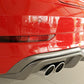 Rieger 00099614 Audi 8V A3 Rear Diffuser for Twin Tailpipe Left - Carbon-Look