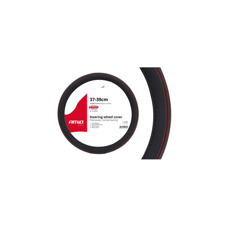 AMiO SWC-01 01355 Steering wheel cover Black, ?: 37-39cm, PP (Polypropylene)