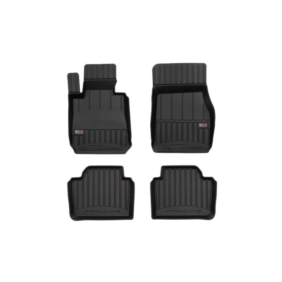 FROGUM Tailored 3D409316 Floor mat set for BMW 3 Saloon (F30, F80) Elastomer, Front and Rear, Quantity: 4, Black, (LHD)