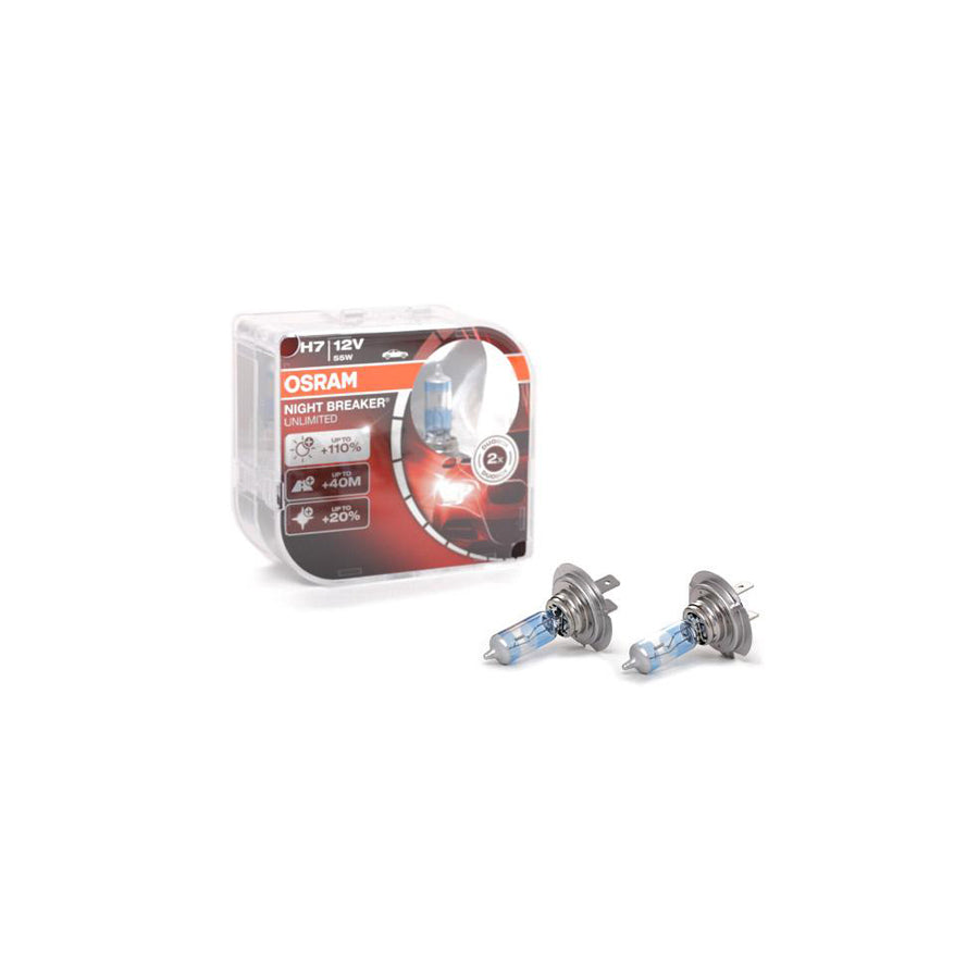 OSRAM NIGHT BREAKER UNLIMITED 64210NBU-HCB Bulb, spotlight H7 12V 55W PX26d Halogen