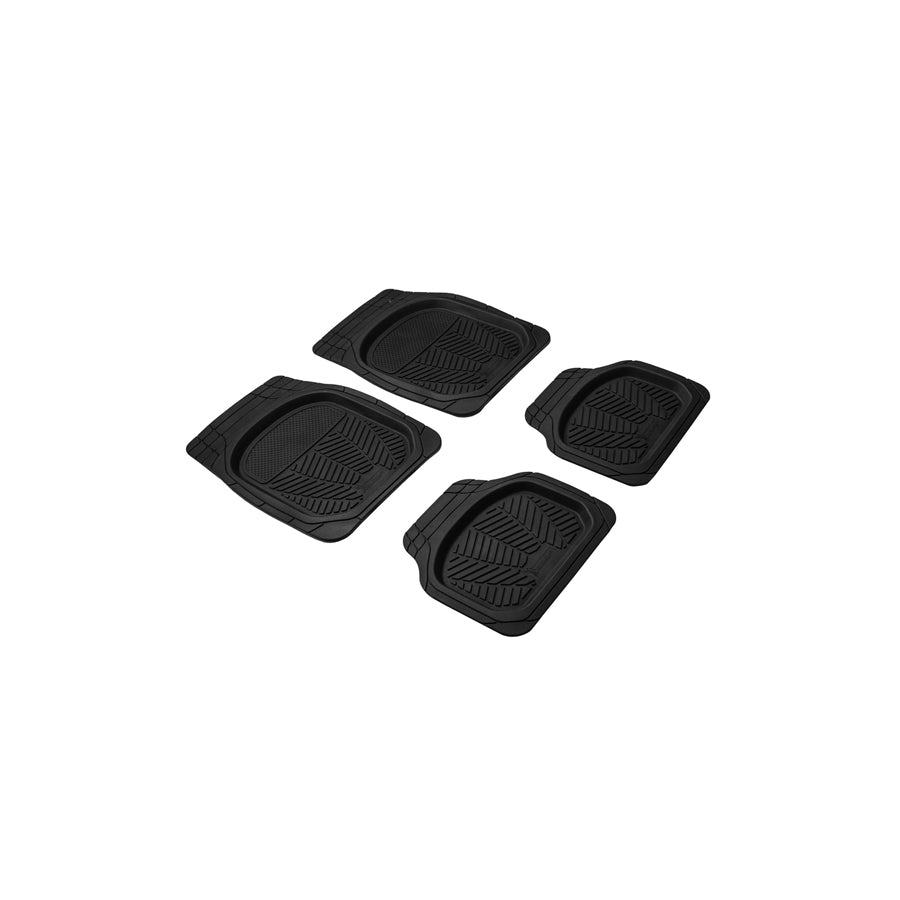 Michelin Universal fit 009083 Floor mat set Elastomer, Front and Rear, Quantity: 4, Black