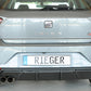 Rieger 00027102 SEAT KJ Rear Diffuser for Sport Tailpipe Left (Ibiza FR & Ibiza) -  Matte Black