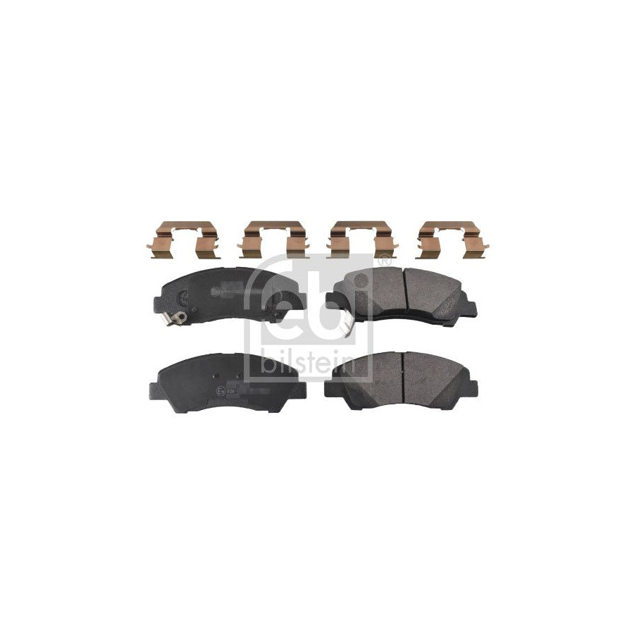 Febi Bilstein 116276 Brake Pad Set For Hyundai I10 Front Axle With Acoustic Wear Warning