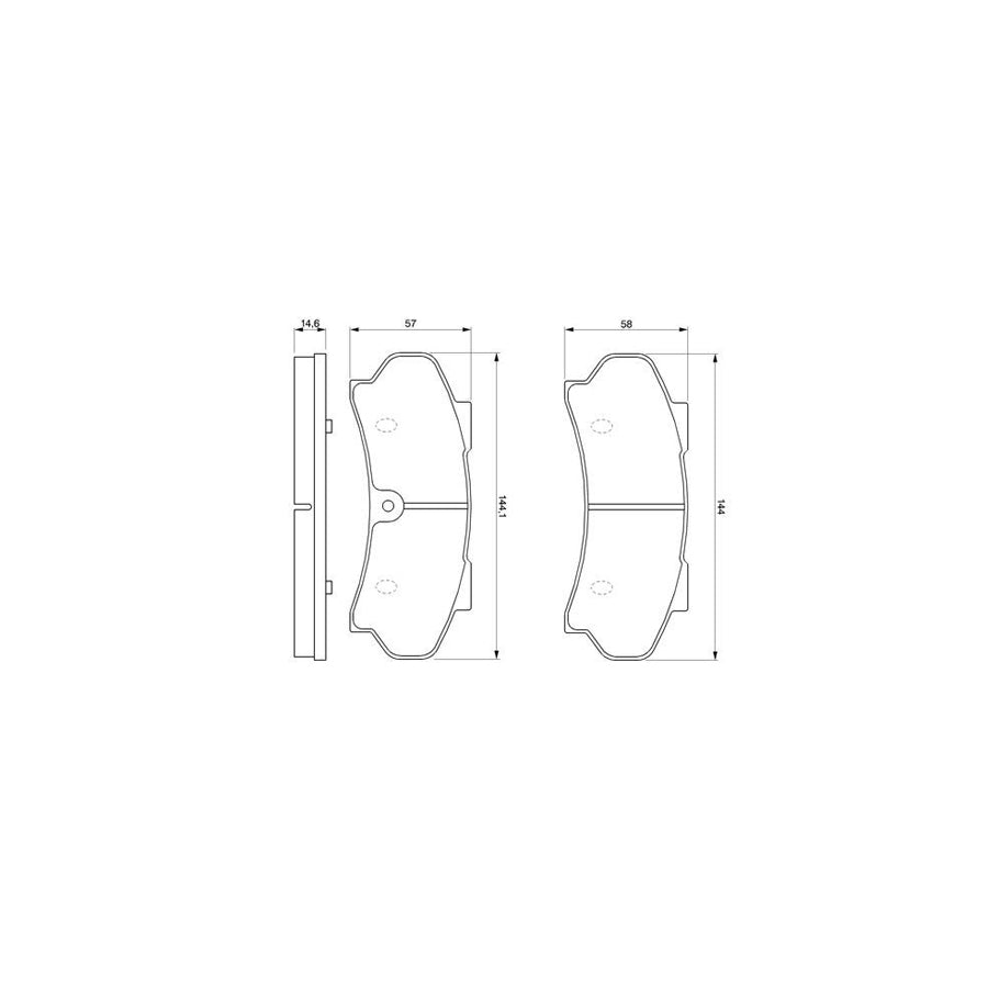 Bosch 0986424045 Brake Pad Set BP020