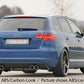 Rieger 00056767 Audi 8P A3 Rear Diffuser for Twin Tailpipe Left & Right -  Matte Black