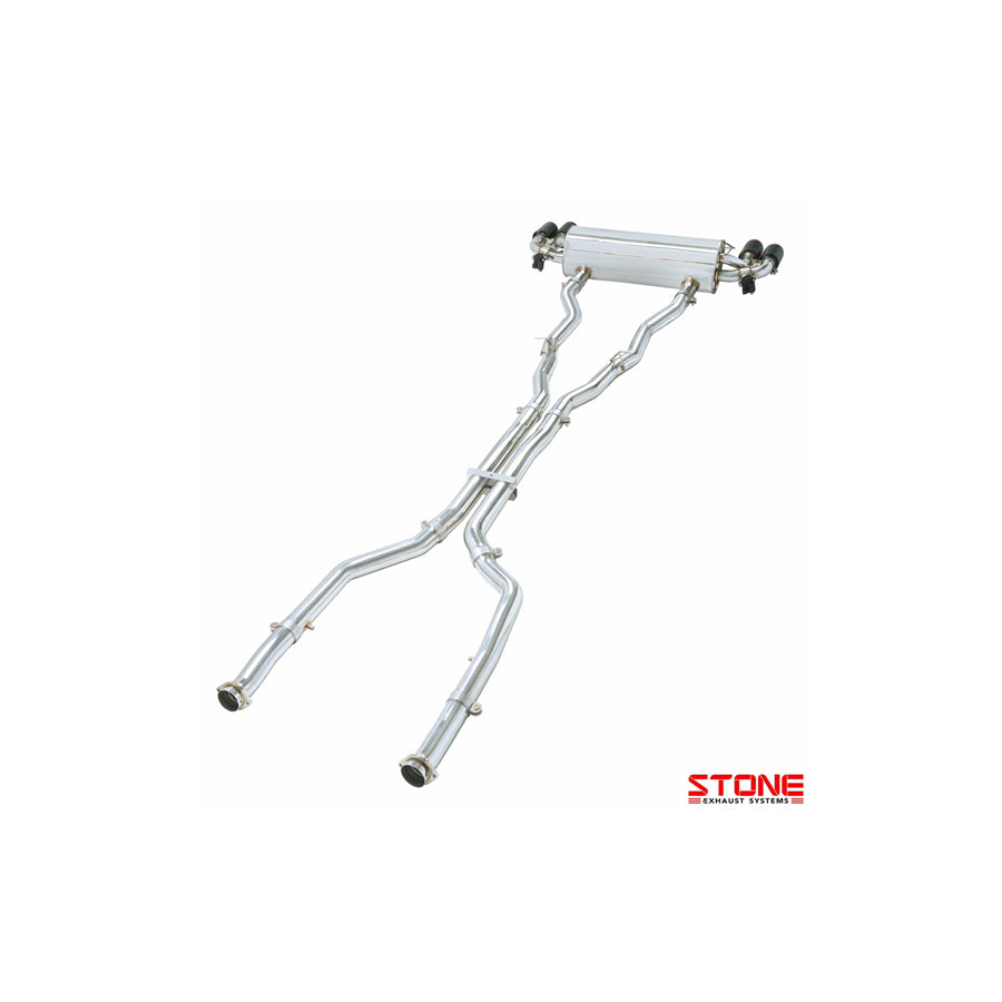 Stone Exhaust BMW N63R G30 M550i xDrive OEM Integrated Valved Catback Exhaust System