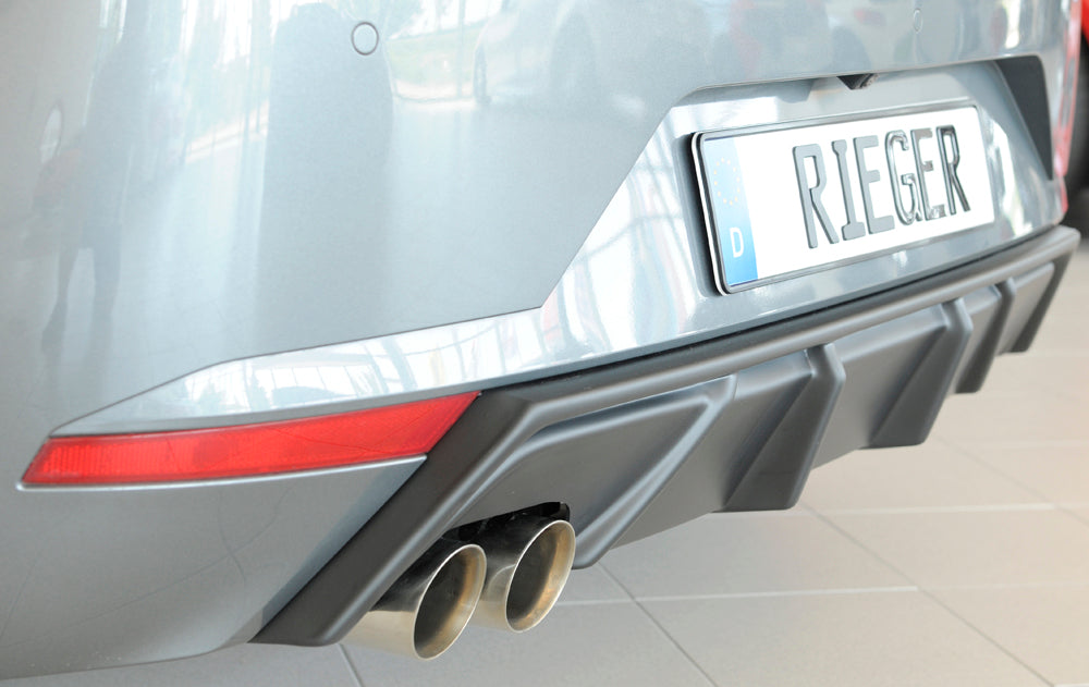 Rieger 00027102 SEAT KJ Rear Diffuser for Sport Tailpipe Left (Ibiza FR & Ibiza) -  Matte Black