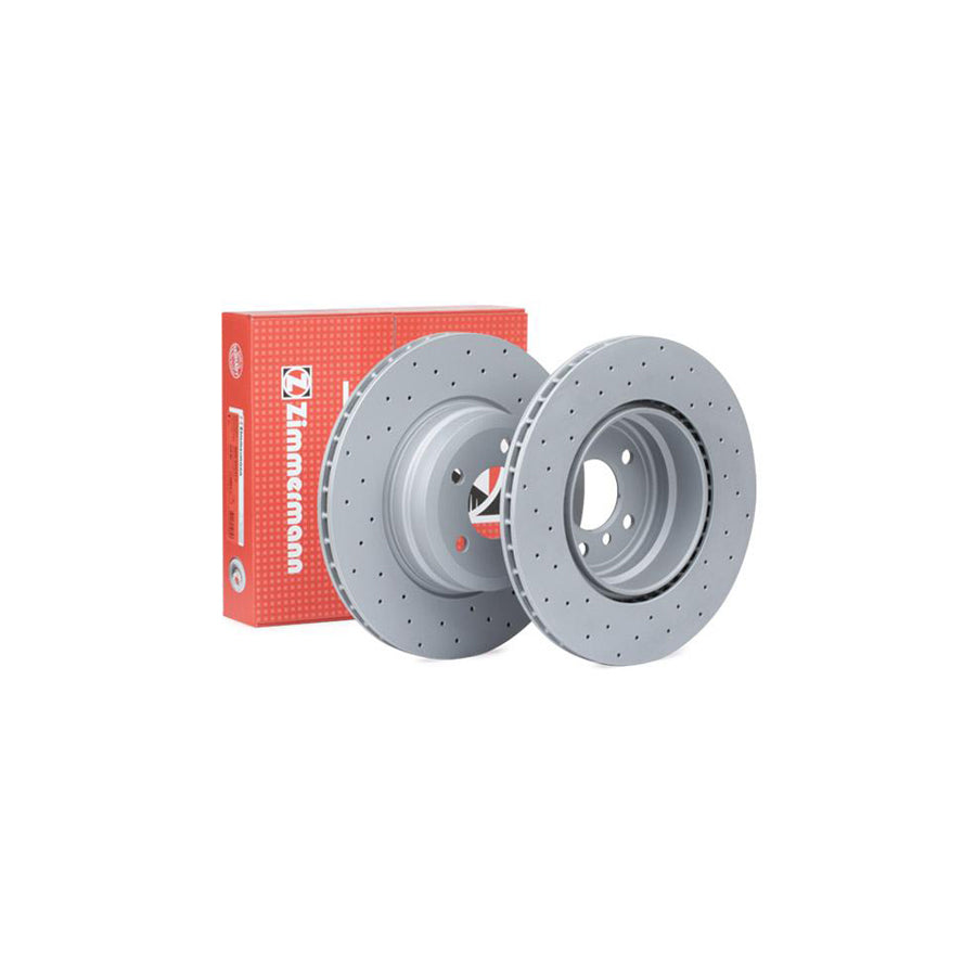 ZIMmERMANN SPORT COAT Z 150 3451 52 Brake Disc Internally Vented Perforated Coated High carbon