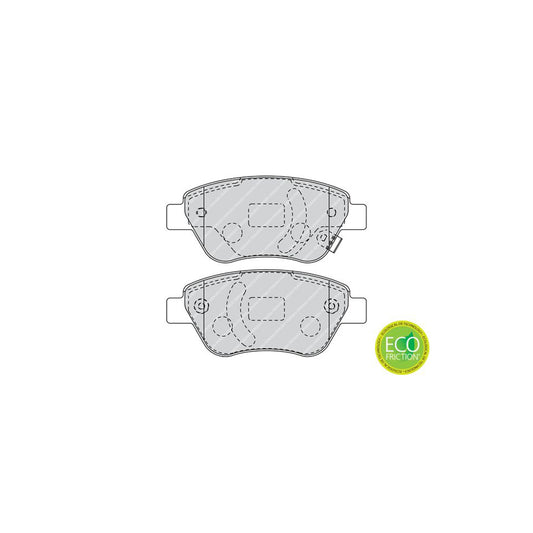 Ferodo Premier Eco Friction Fdb1920 Brake Pad Set With Acoustic Wear Warning With Brake Caliper Screws With Piston Clip With Accessories