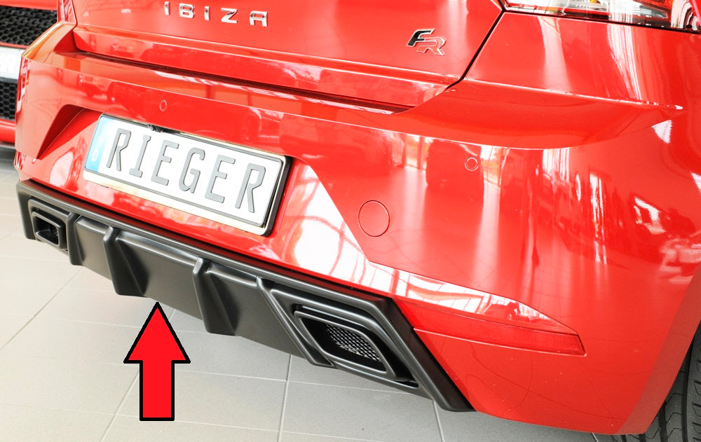 Rieger 00027101 SEAT KJ Rear Diffuser (Ibiza FR & Ibiza)