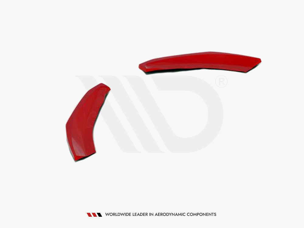 Maxton Design VW-PO-6-GTI-FD5RED Front Splitter V.5 VW Polo MK6 GTI (2017-2021) | Duco Car Parts UK Car Parts