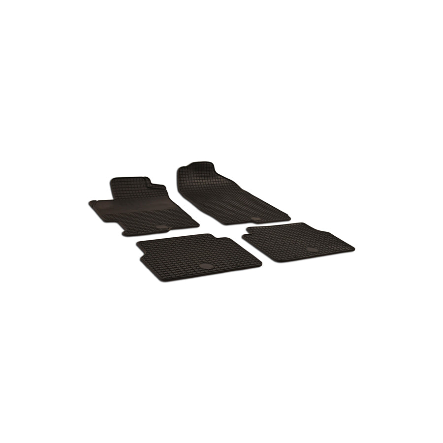WALSER 50383 Floor mat set for MAZDA 6 Elastomer, Front and Rear, Quantity: 4, Black