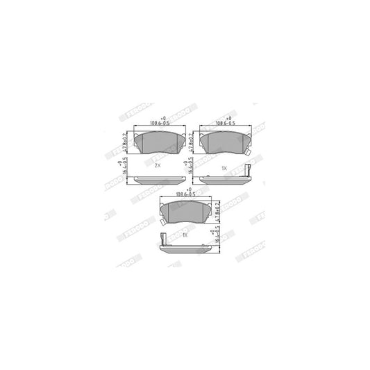 Ferodo Premier Eco Friction Fdb763 Brake Pad Set With Acoustic Wear Warning Without Accessories