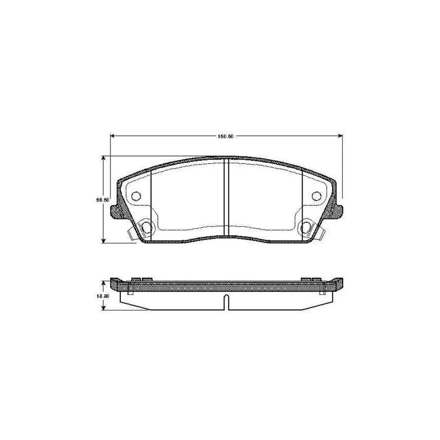 Bosch 0986Tb2886 Brake Pad Set Excl Wear Warning Contact With Accessories