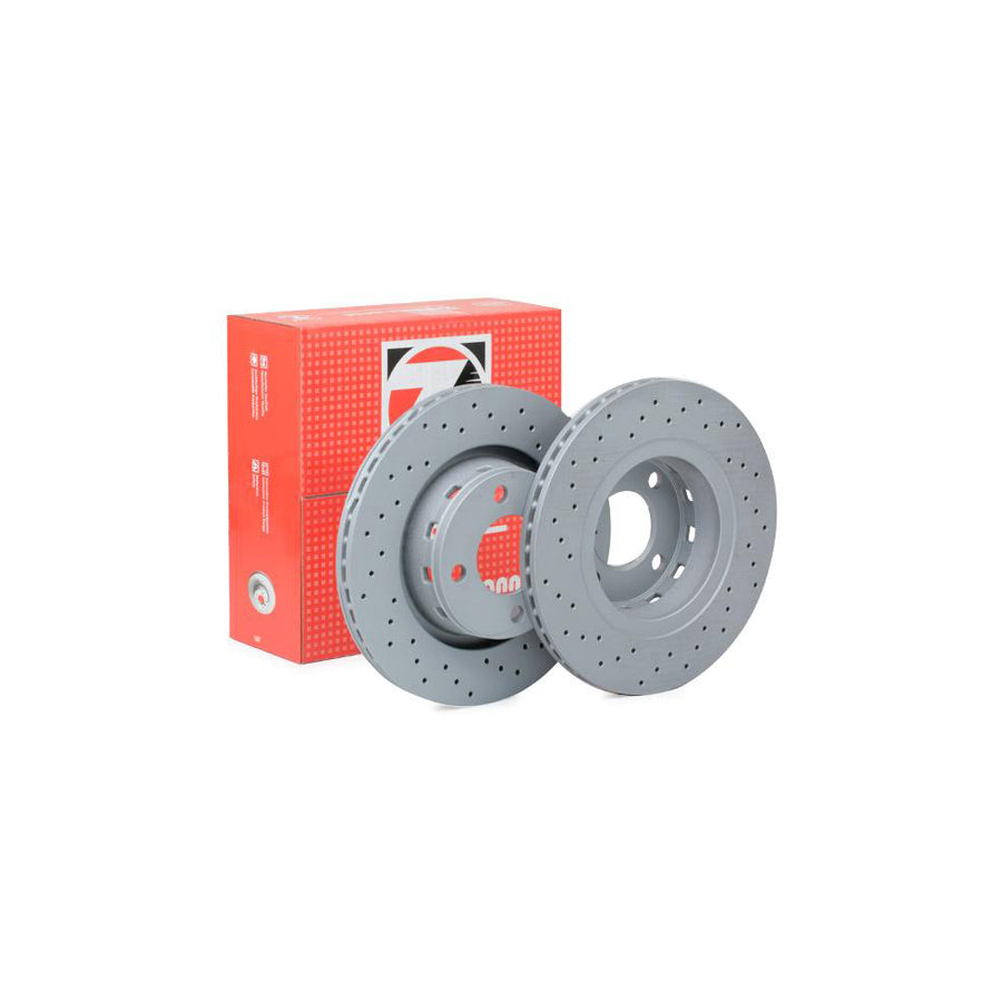 ZIMmERMANN SPORT COAT Z 100 1222 52 Brake Disc Externally Vented Perforated Coated High carbon