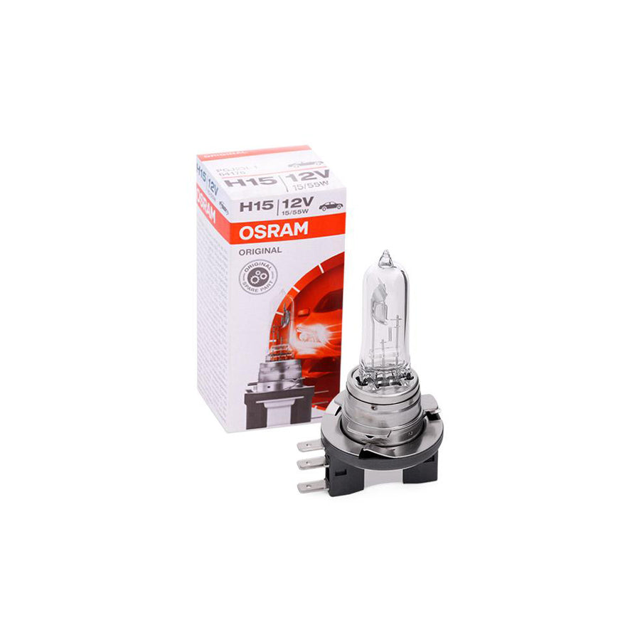 OSRAM ORIGINAL 64176 Bulb, spotlight H15 12V 55/15W PGJ23T-1 3200K Halogen