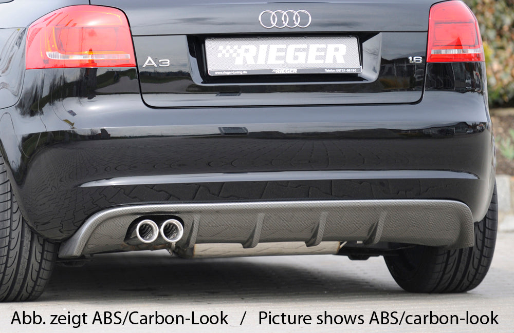 Rieger 00056766 Audi 8P A3 Rear Diffuser