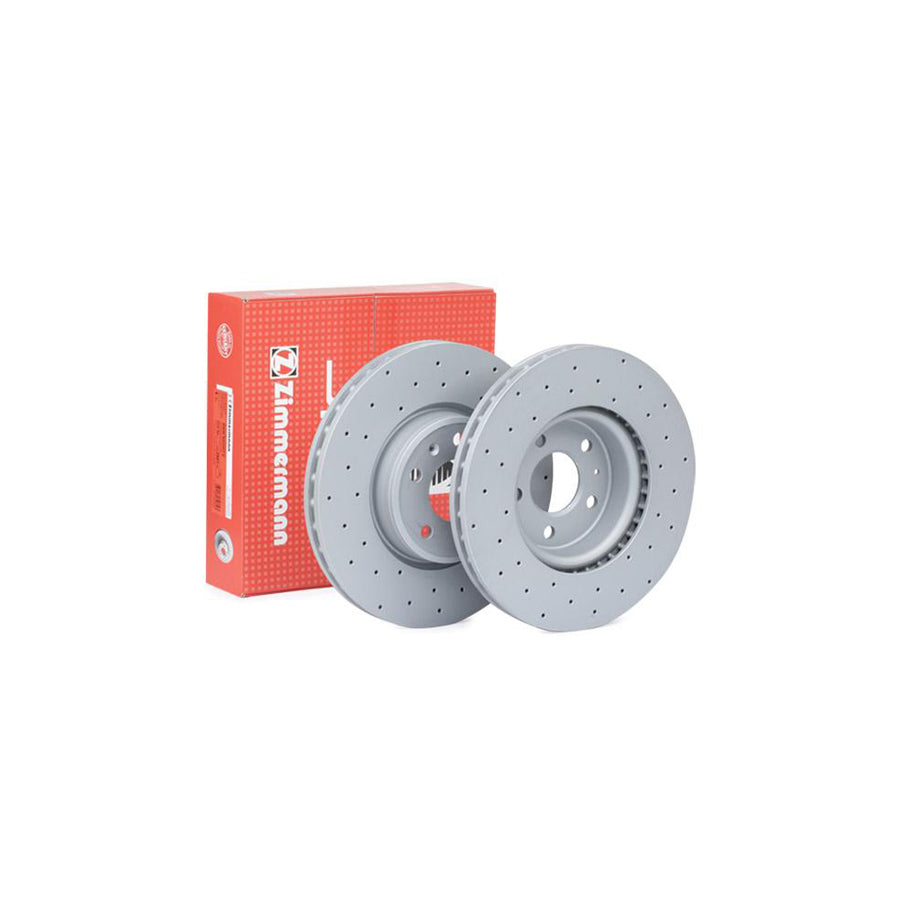 ZIMmERMANN SPORT COAT Z 100 3377 52 Brake Disc Internally Vented Perforated Coated High carbon