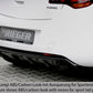 Rieger 00051315 Opel Astra J Rear Diffuser for Original Tailpipe Left -  Matte Black