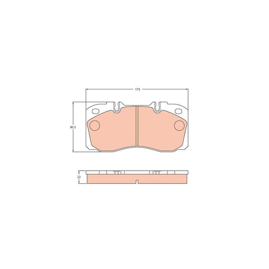 TRW Gdb5068 Brake Pad Set Prepared For Wear Indicator