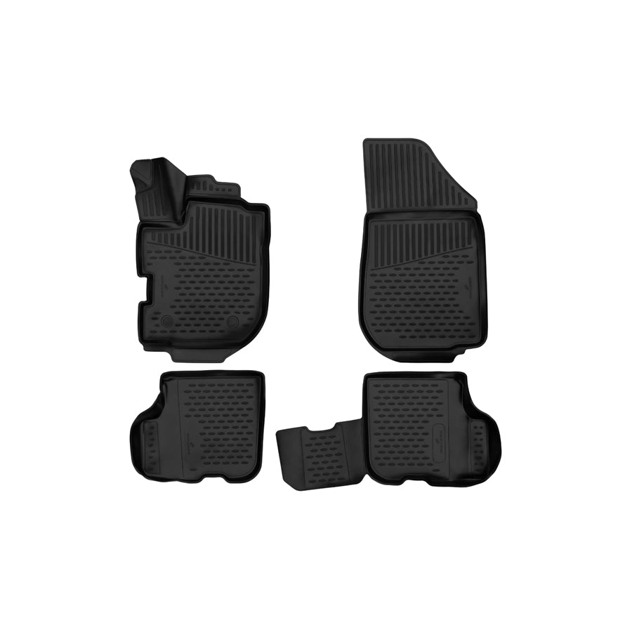 WALSER Tailored, XTR 75134 Floor mat set Elastomer, Front and Rear