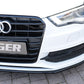 Rieger 00088115 Audi 8V Front Splitter (A3 & S3) - Glossy Black
