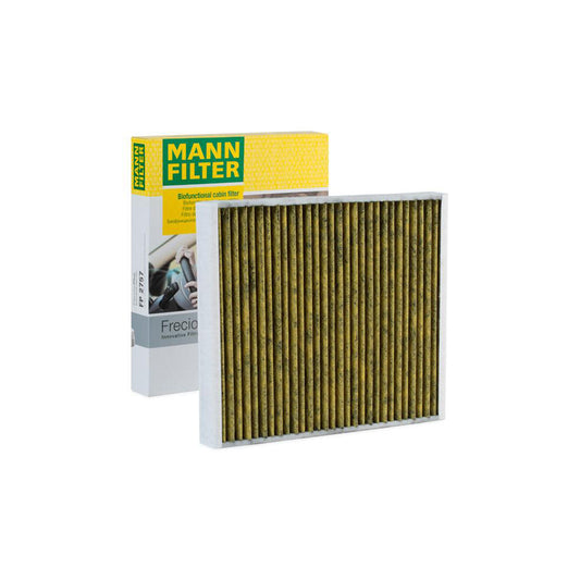 MANN-FILTER FP 2757 Pollen filter Activated Carbon Filter, Activated Carbon Filter with polyphenol, Particulate filter (PM 2.5), with antibacterial action, with fungicidal effect, FreciousPlus