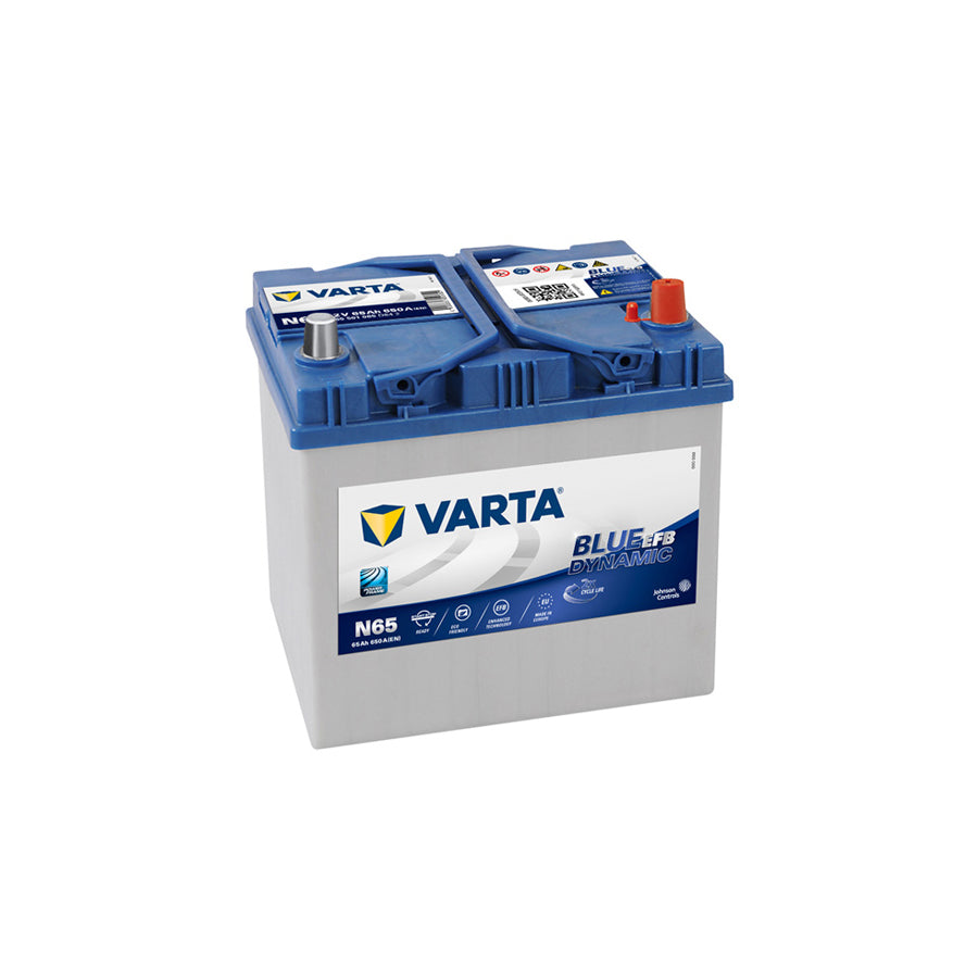 Varta EFB 005 Car Battery - 3 Year Guarantee N65
