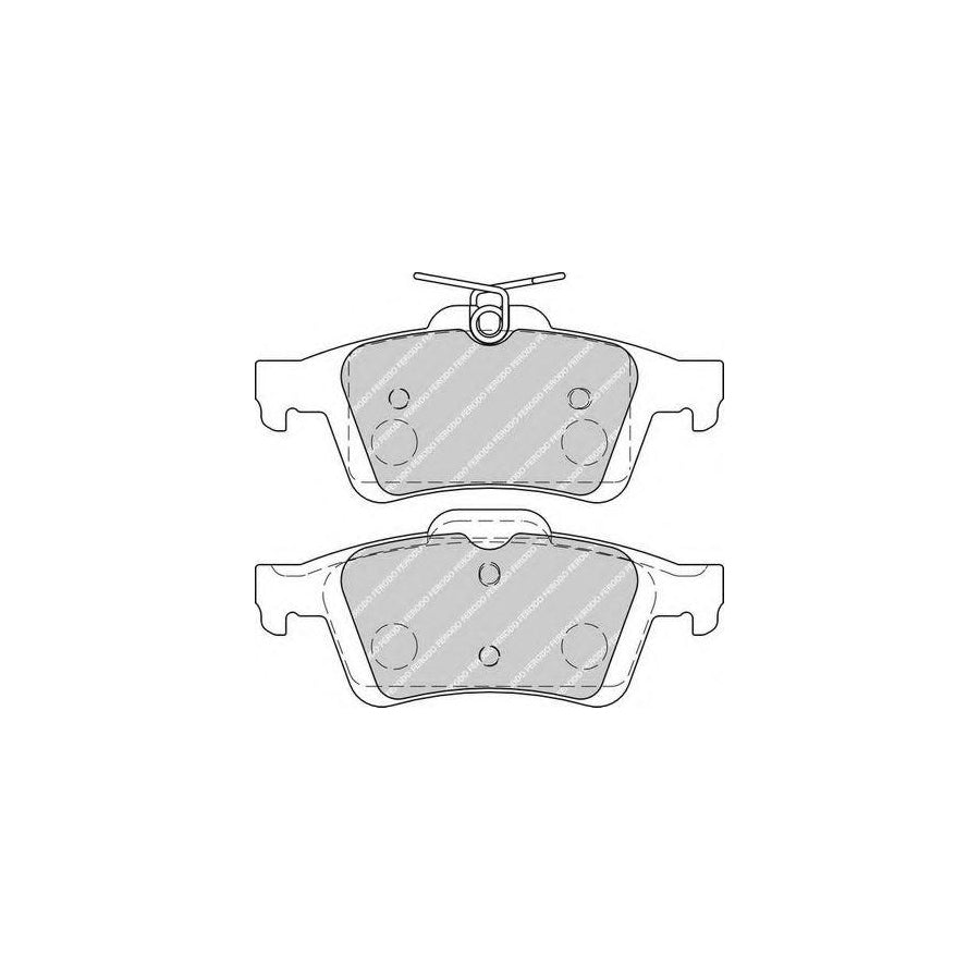 Ferodo Fqt1931 Brake Pad Set Rear Axle With Spring