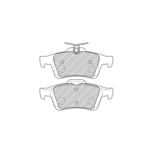 Ferodo Fqt1931 Brake Pad Set Rear Axle With Spring