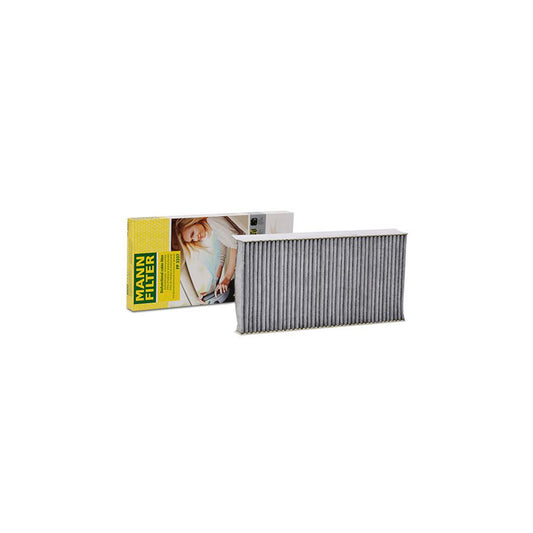 MANN-FILTER FP 3337 Pollen filter Activated Carbon Filter, Activated Carbon Filter with polyphenol, Particulate filter (PM 2.5), with antibacterial action, with fungicidal effect, FreciousPlus