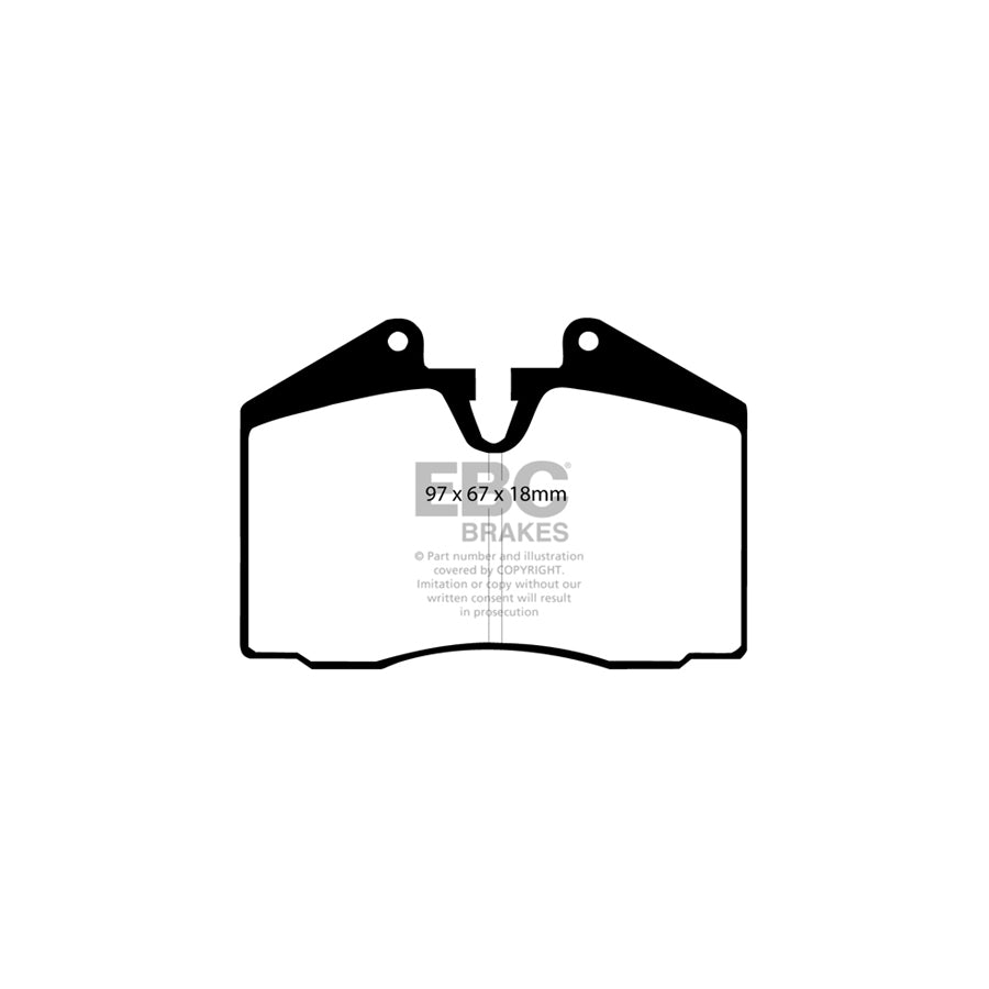 EBC PLK1675 Porsche 911 (964) Yellowstuff Pads and Brake Line Performance Pack - Brembo Caliper 3 | Duco Car Parts UK Car Parts