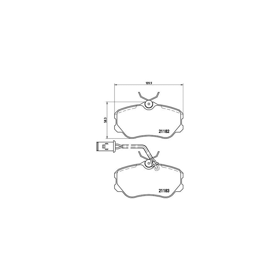 Brembo P 23 047 Brake Pad Set For Alfa Romeo 164 164 With Brake Caliper Screws